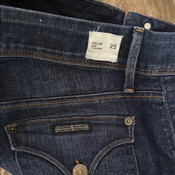 Hudson Collin Jeans Blue Skinny Denim with Subtle Fading - Picture 4 of 9